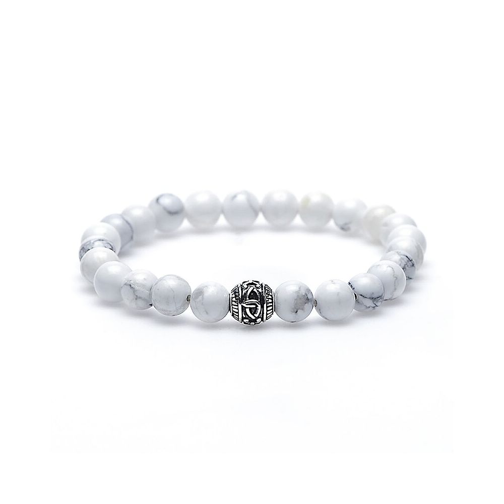 KARMA Armband - Casablanca silver round logo bead - 86264