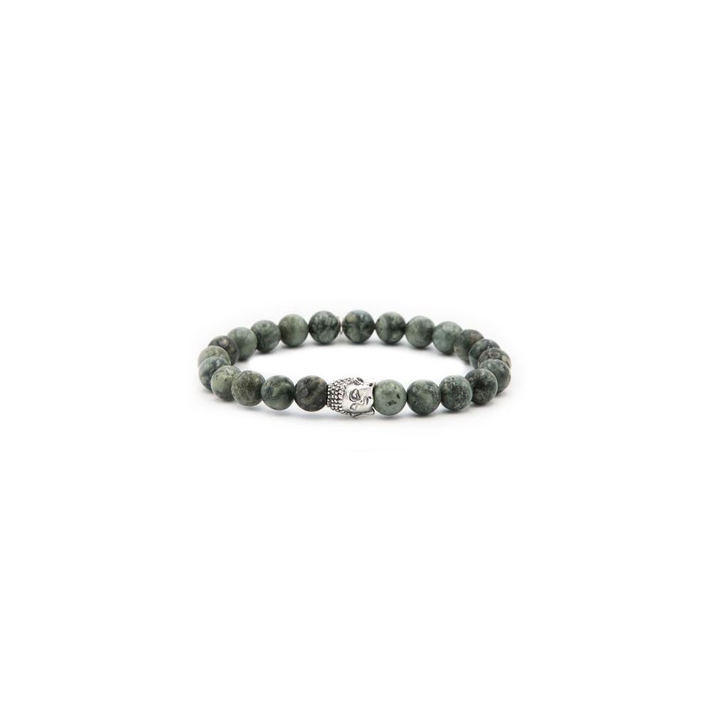 KARMA Armband Universal Green Silver Buddha - 86962