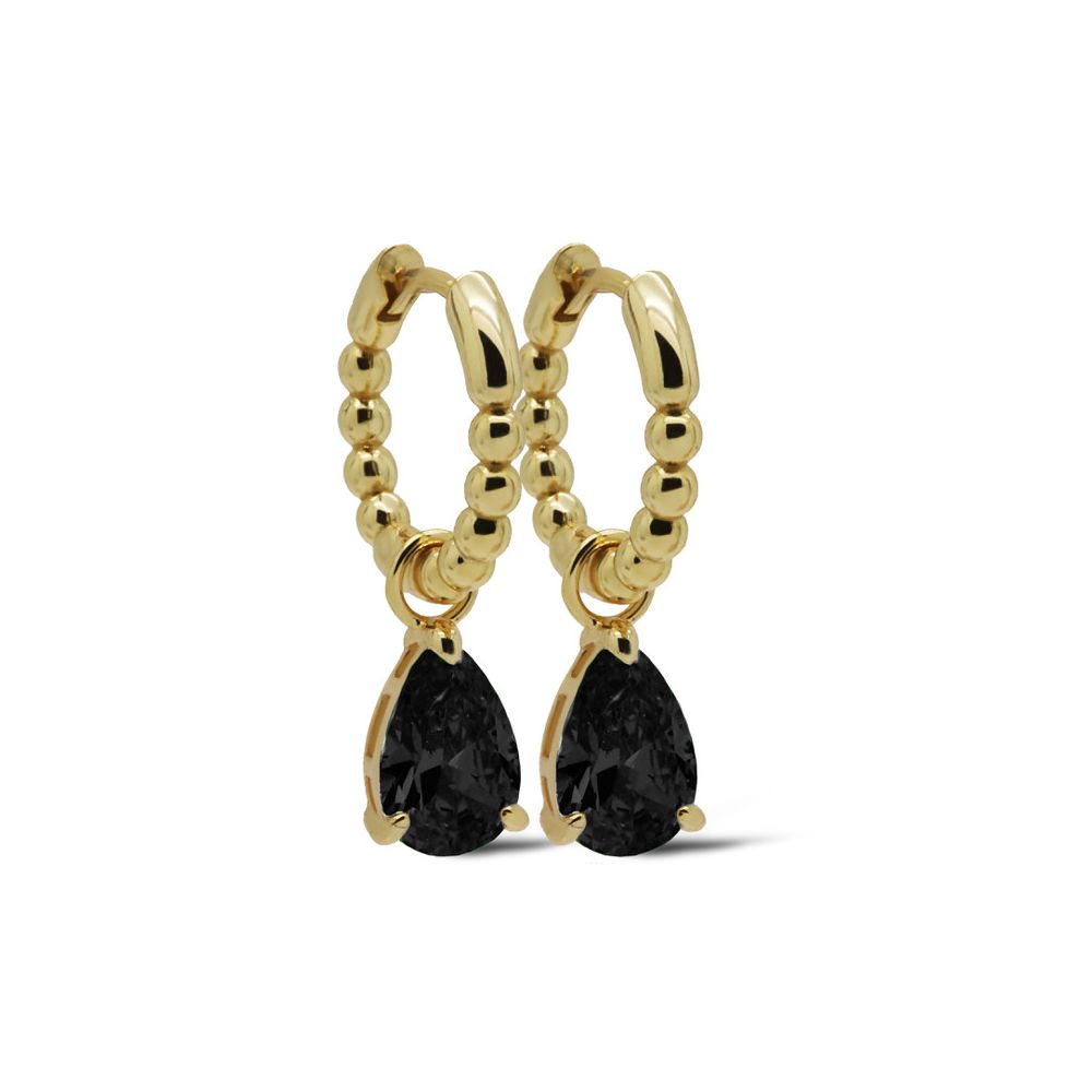 Karma Hinged Hoops Anna Black