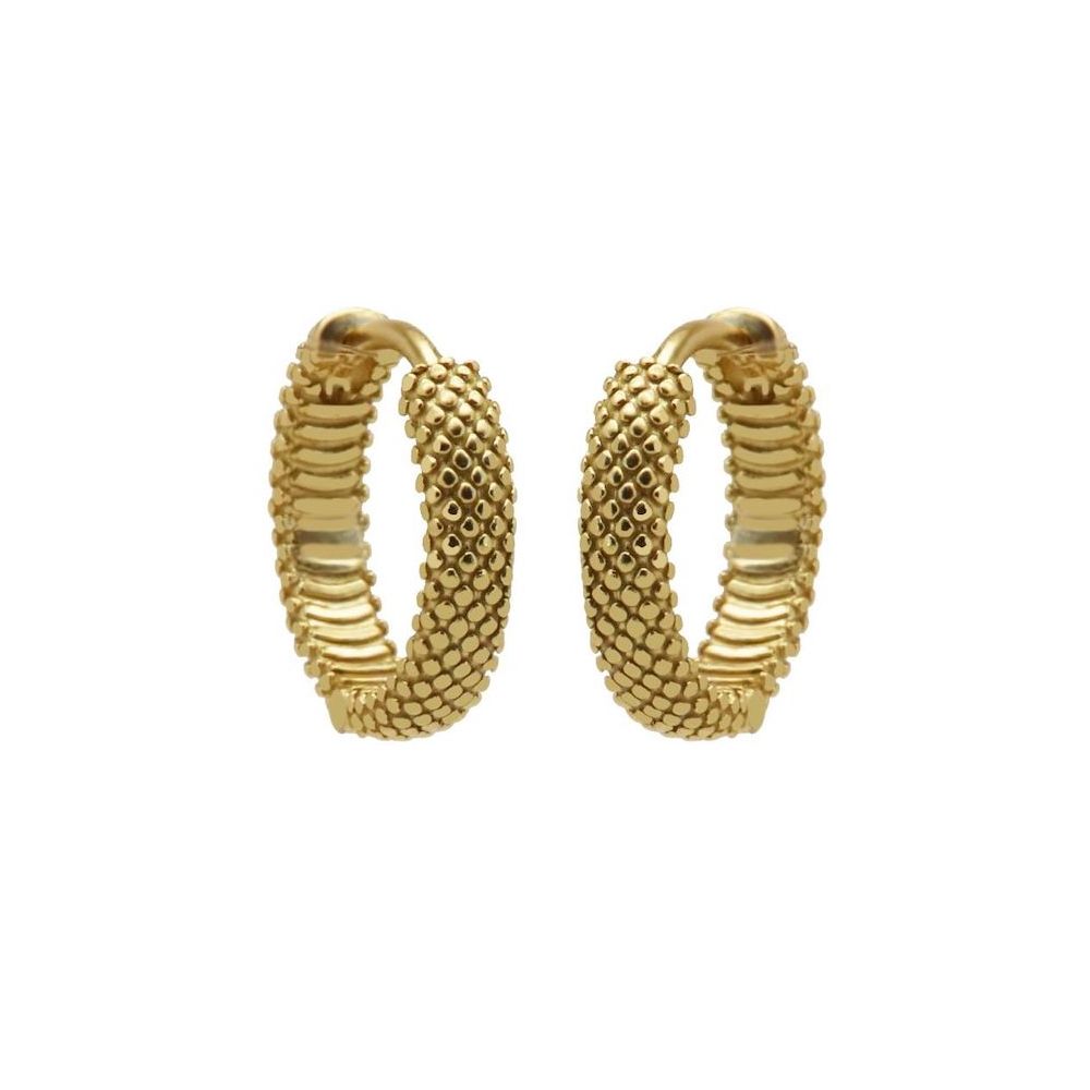 Karma Hinged Hoops Croco Dots