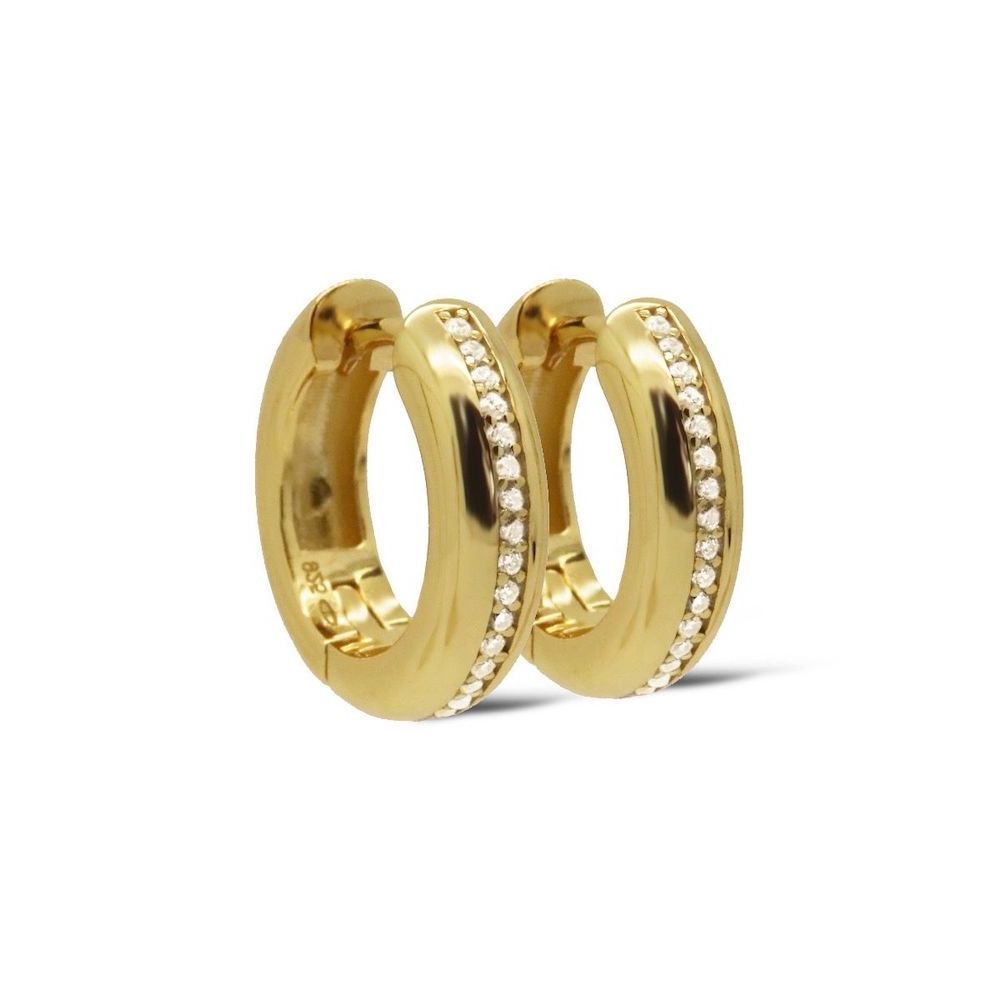 Karma Zirconia Hinged Hoops Ellinor