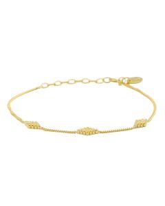 Karma Bracelet Diamond Shape - Gold Plated