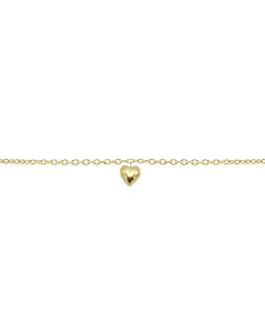 Karma Bracelet 3D Heart - Gold Plated