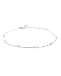 Karma Bracelet Baguettes Crystal-Zilverkleur