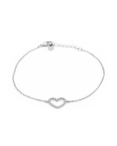 Karma Bracelet Open Heart - Silver