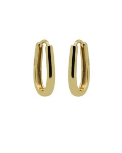 Plain Hinged Hoops Amaze - Gold Color