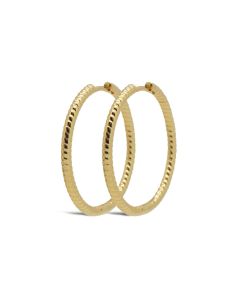 Karma Hinged Hoops Tilly Twist - Gold Color