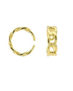 Earcuff Plain Chain - Gold Color