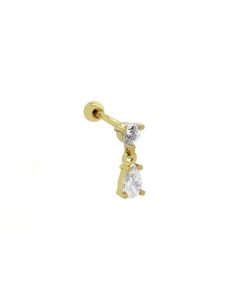 Piercing Zirconia Dancing - Gold Color