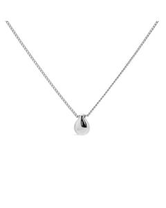 Karma Necklace Drop - Silver