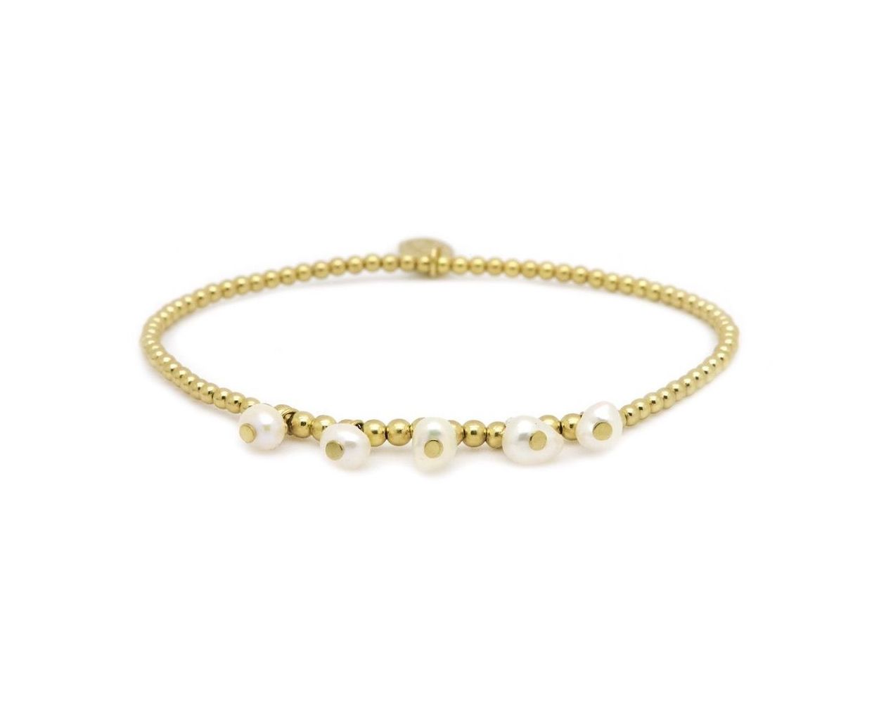 Karma Bracelet Balistyle Pearls - Gold Color