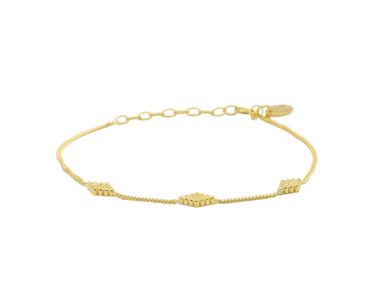 Karma Bracelet Diamond Shape - Gold Plated