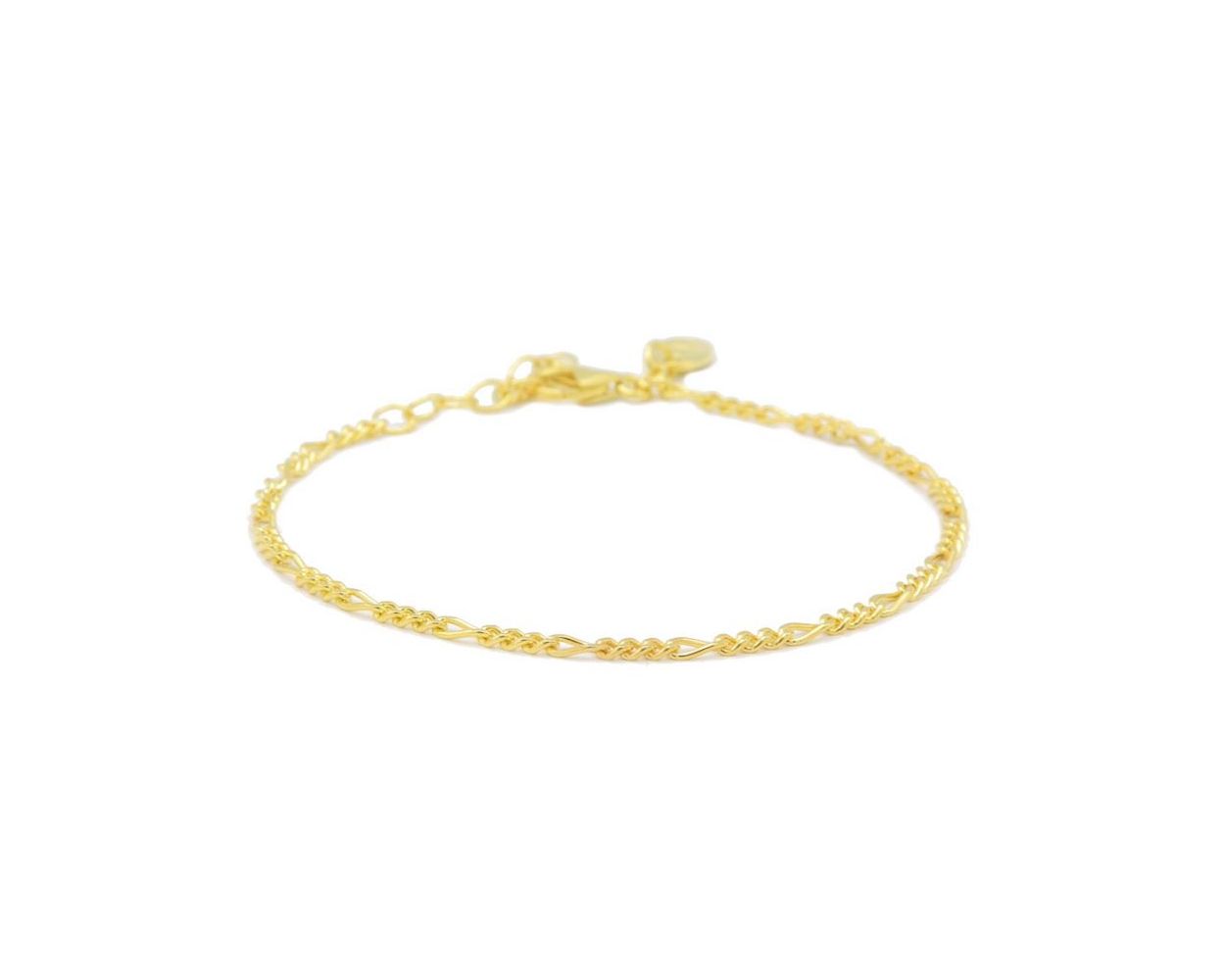 Karma Bracelet Figaro - Gold Plated