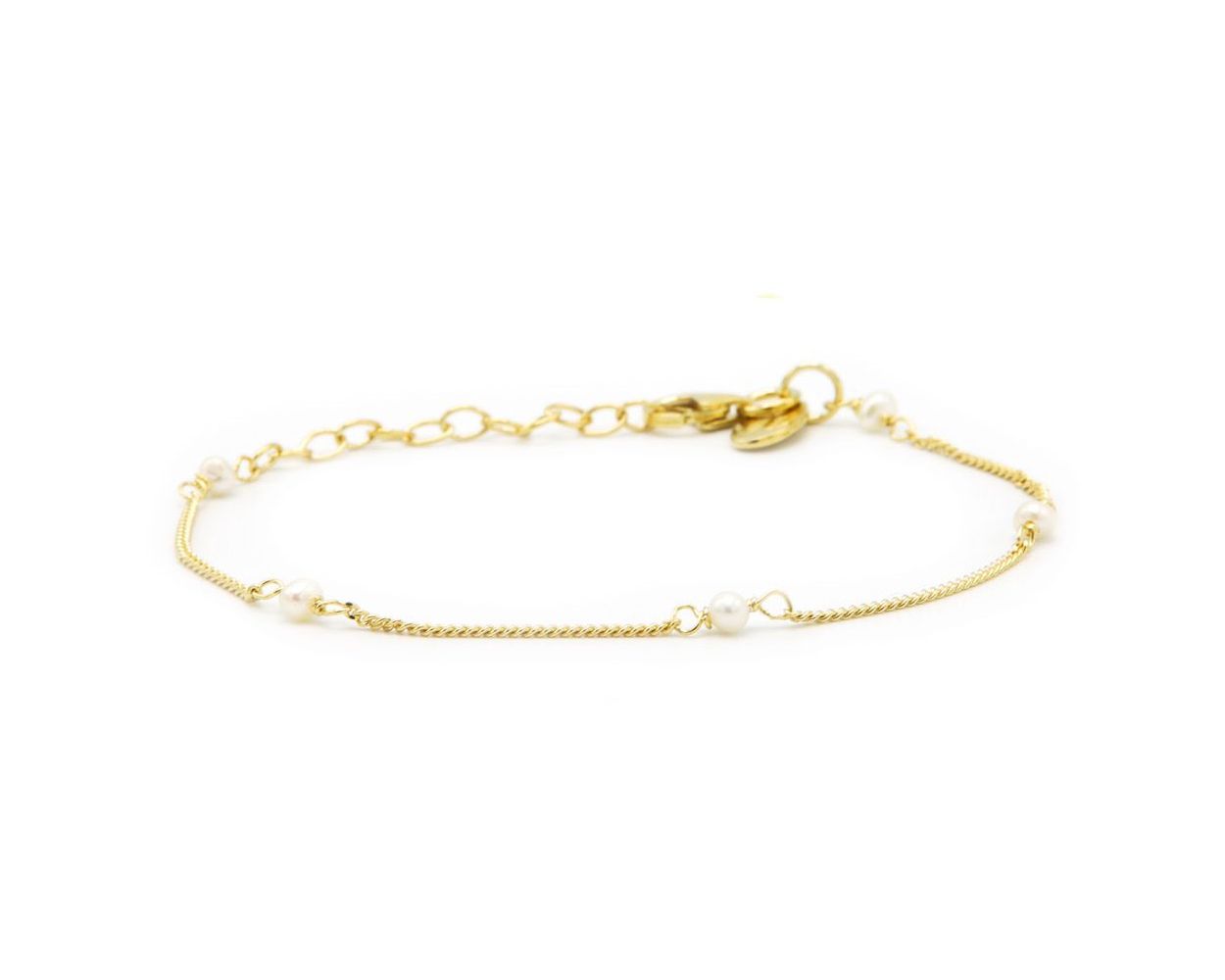 Karma Bracelet Pearls - Gold Plated