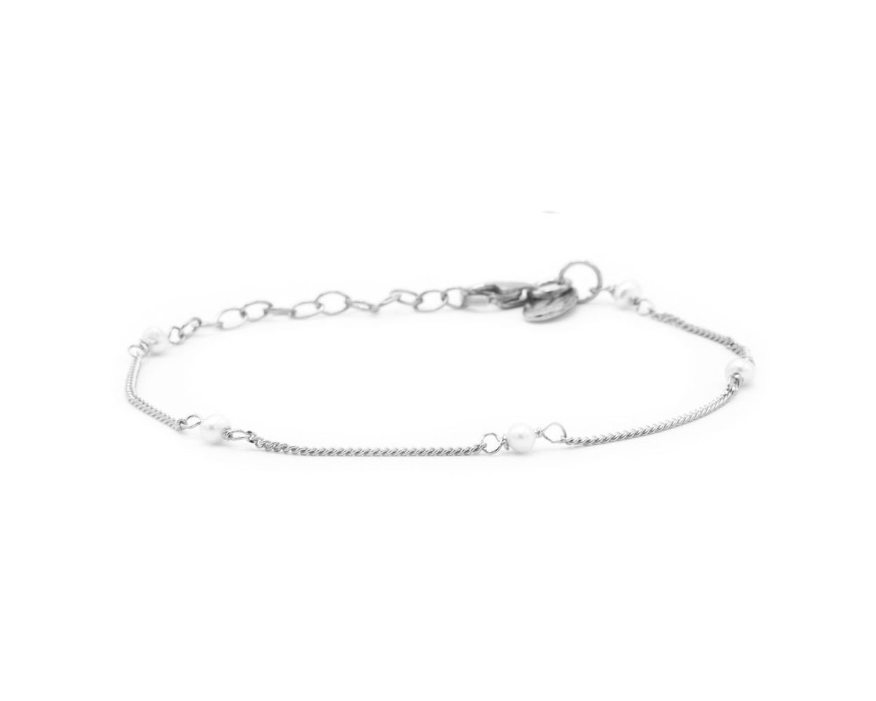 Karma Bracelet Pearls - Silver