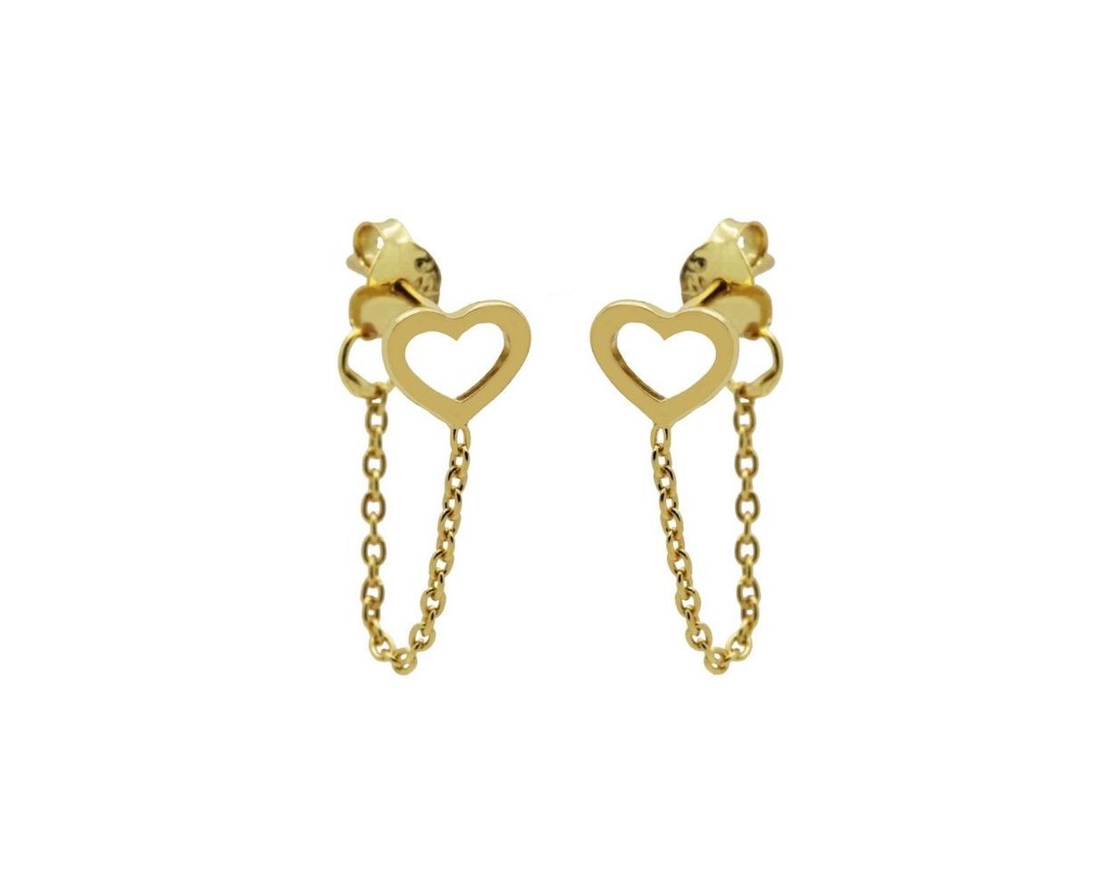 Chain Open Heart - Gold Color
