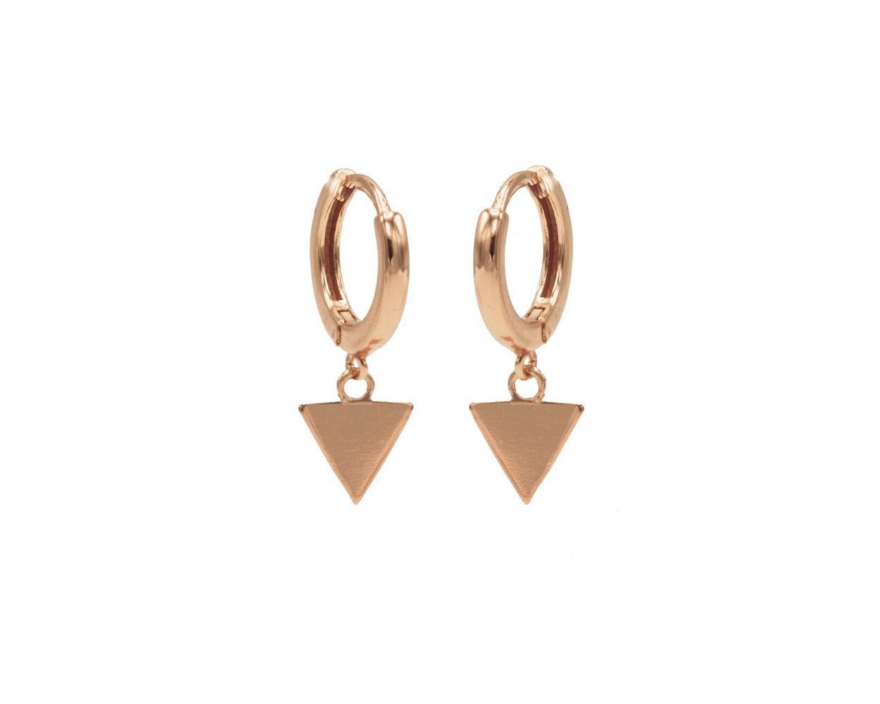 Hinged Hoops Triangle - Rose