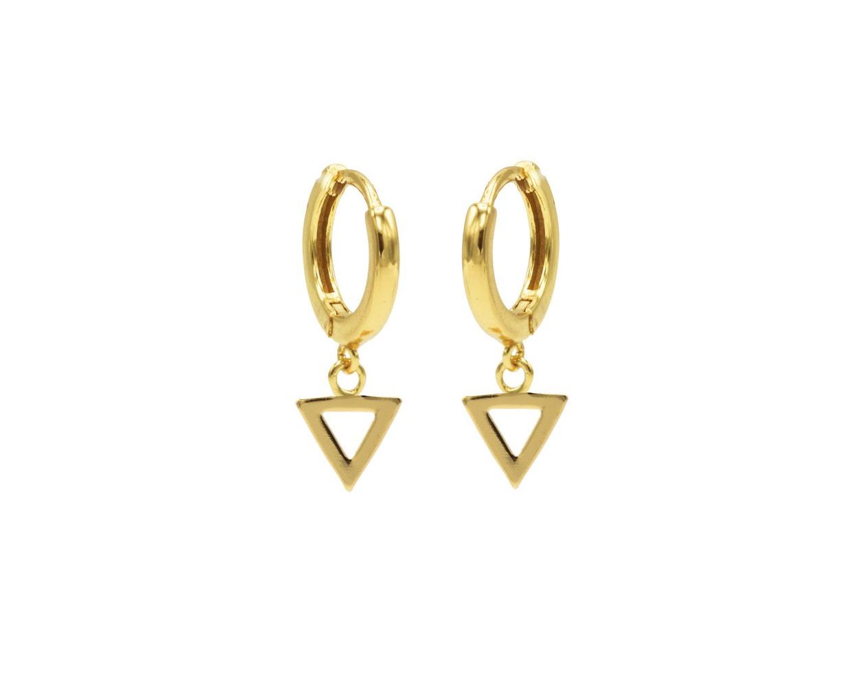 Hinged Hoops Open Triangle