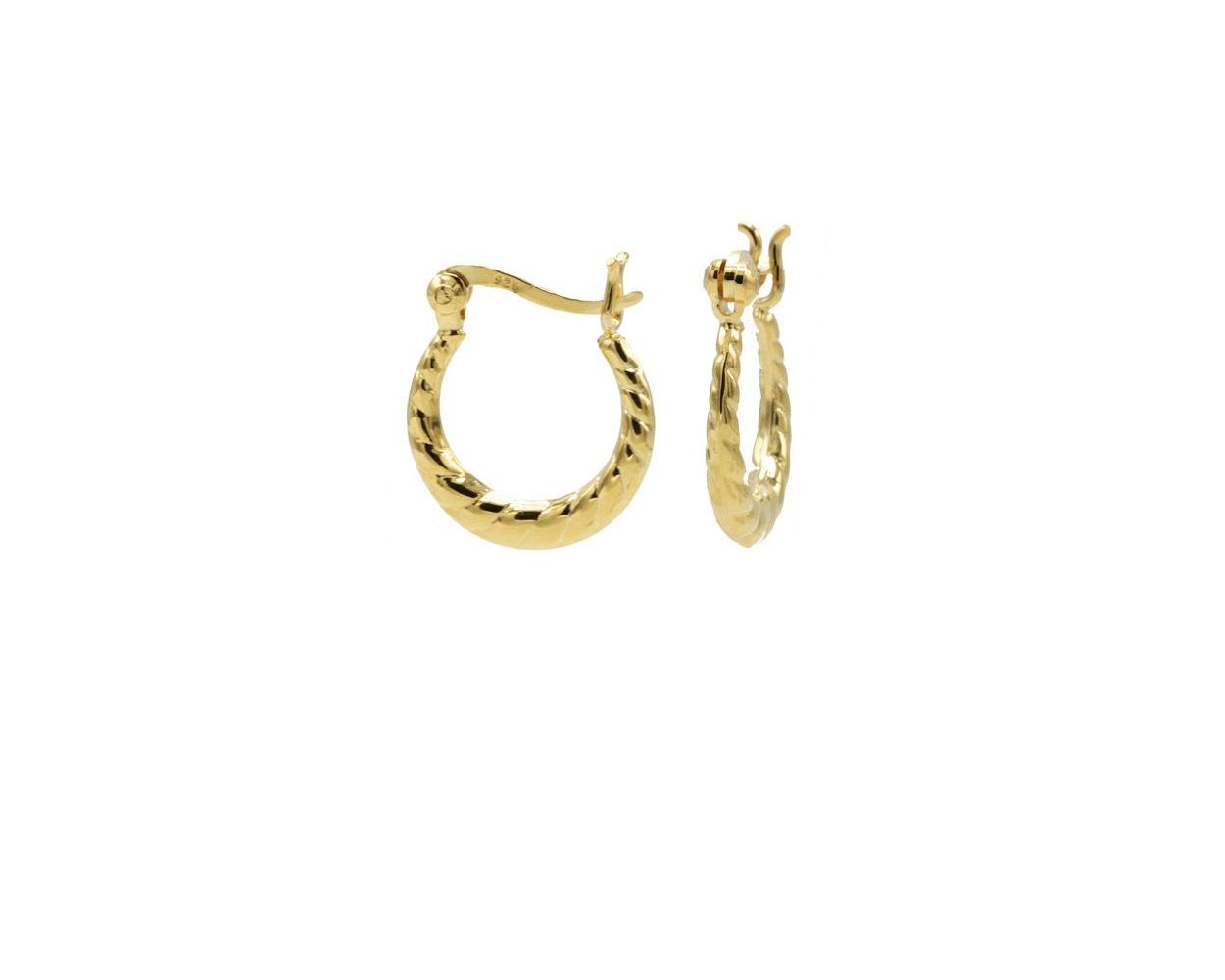 Plain Hoops Structured Mini - Gold Color