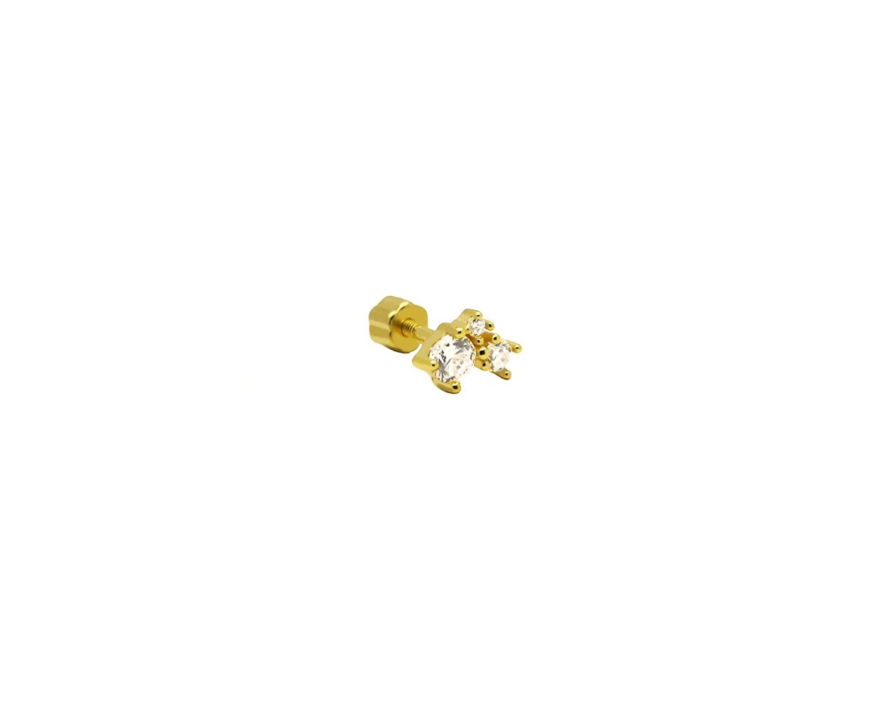 Piercing Zirconia Rock - Gold Color