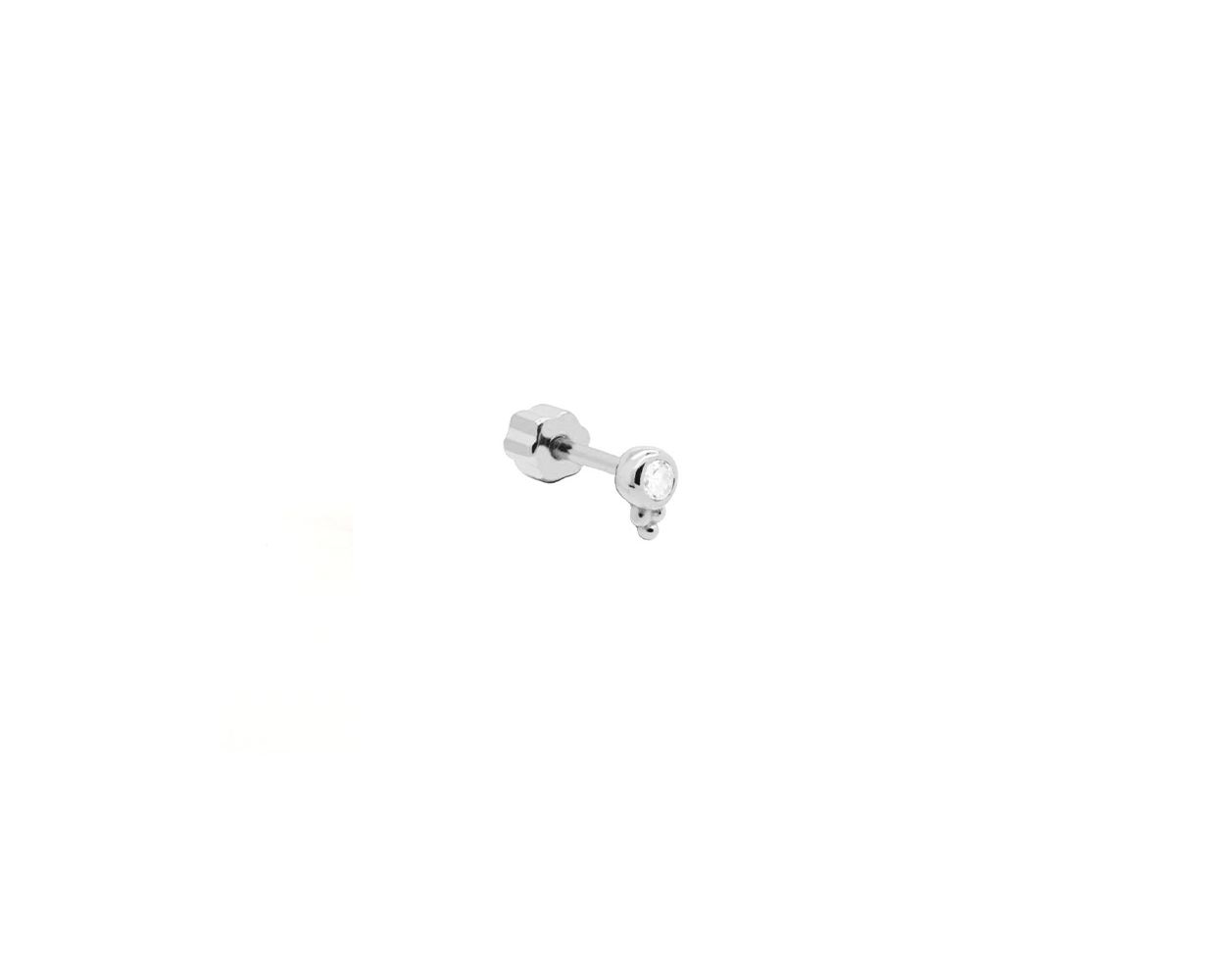 Piercing Zirconia Dot Triple - Silver