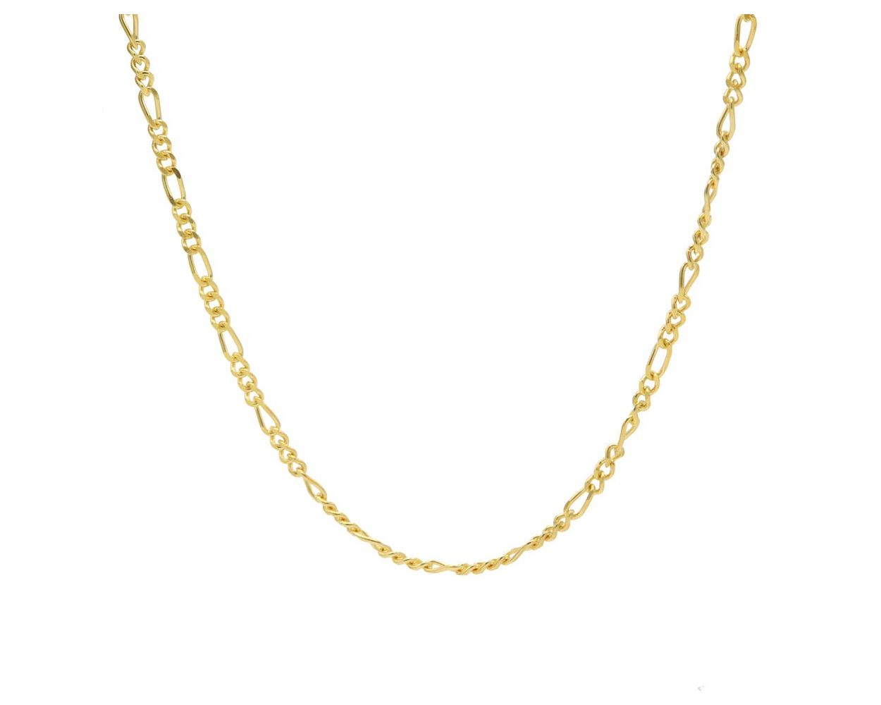 Karma Necklace Figaro - Goldplated