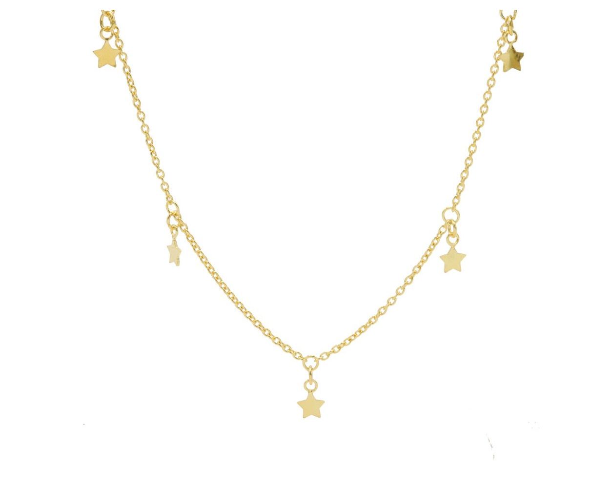 Karma Necklace 5 Stars - Gold plated