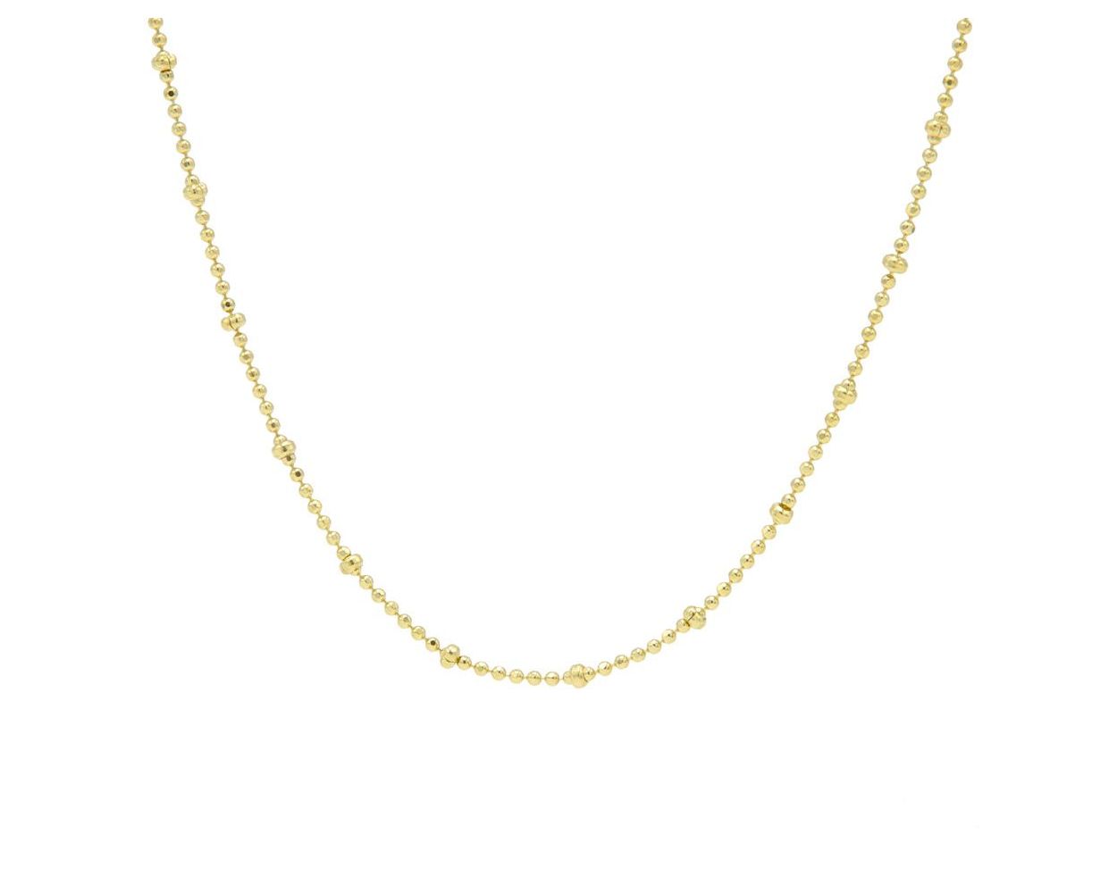 Karma Necklace Dots Chain Diamond - Goldplated