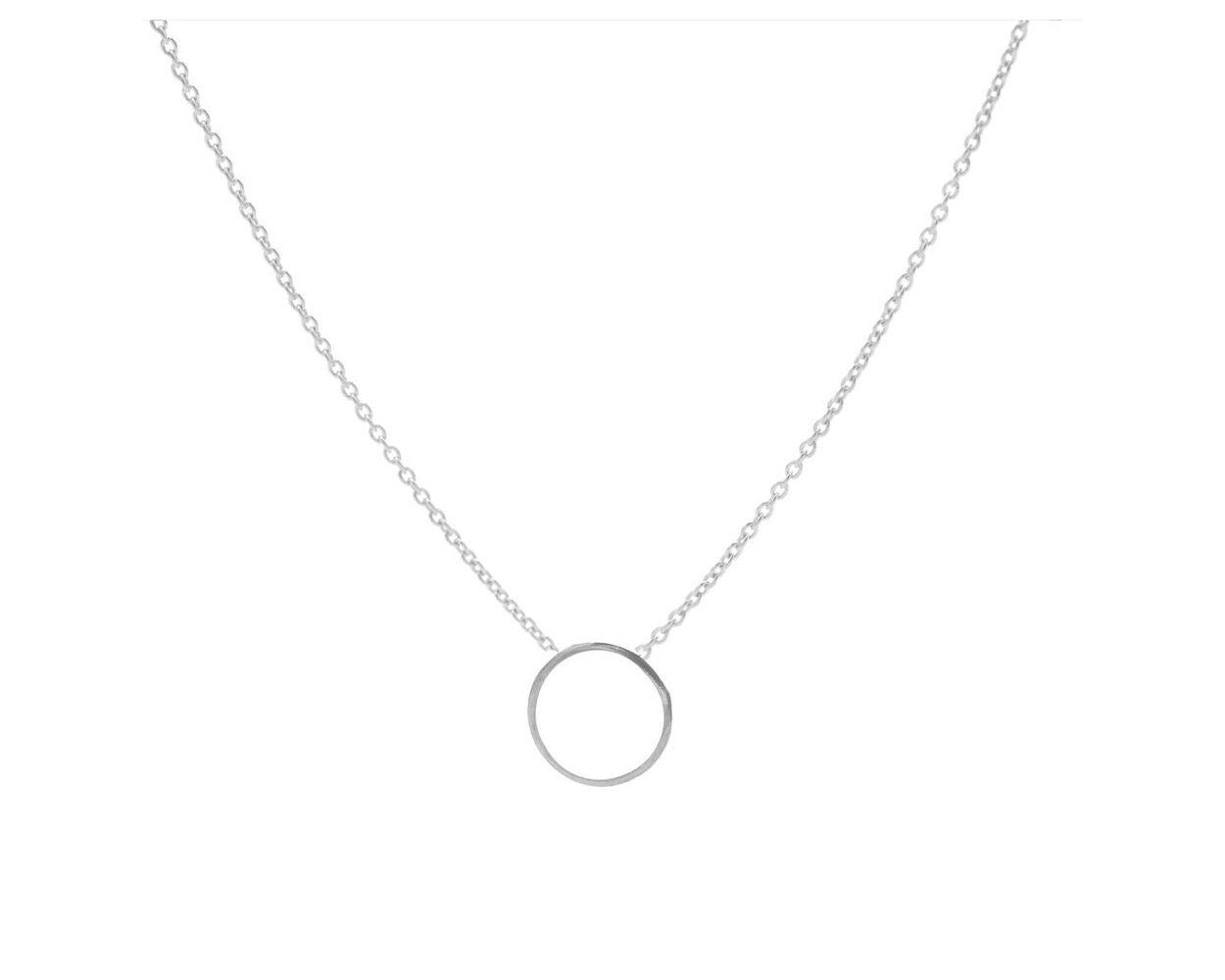 Karma Necklace Circle - Silver